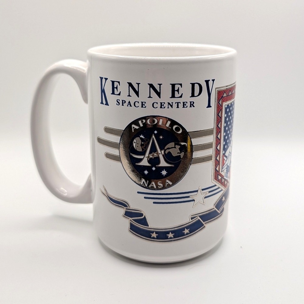 M. Ware Kennedy Space Center NASA Mug Space Shuttle Apollo Logo Ceramic 15oz